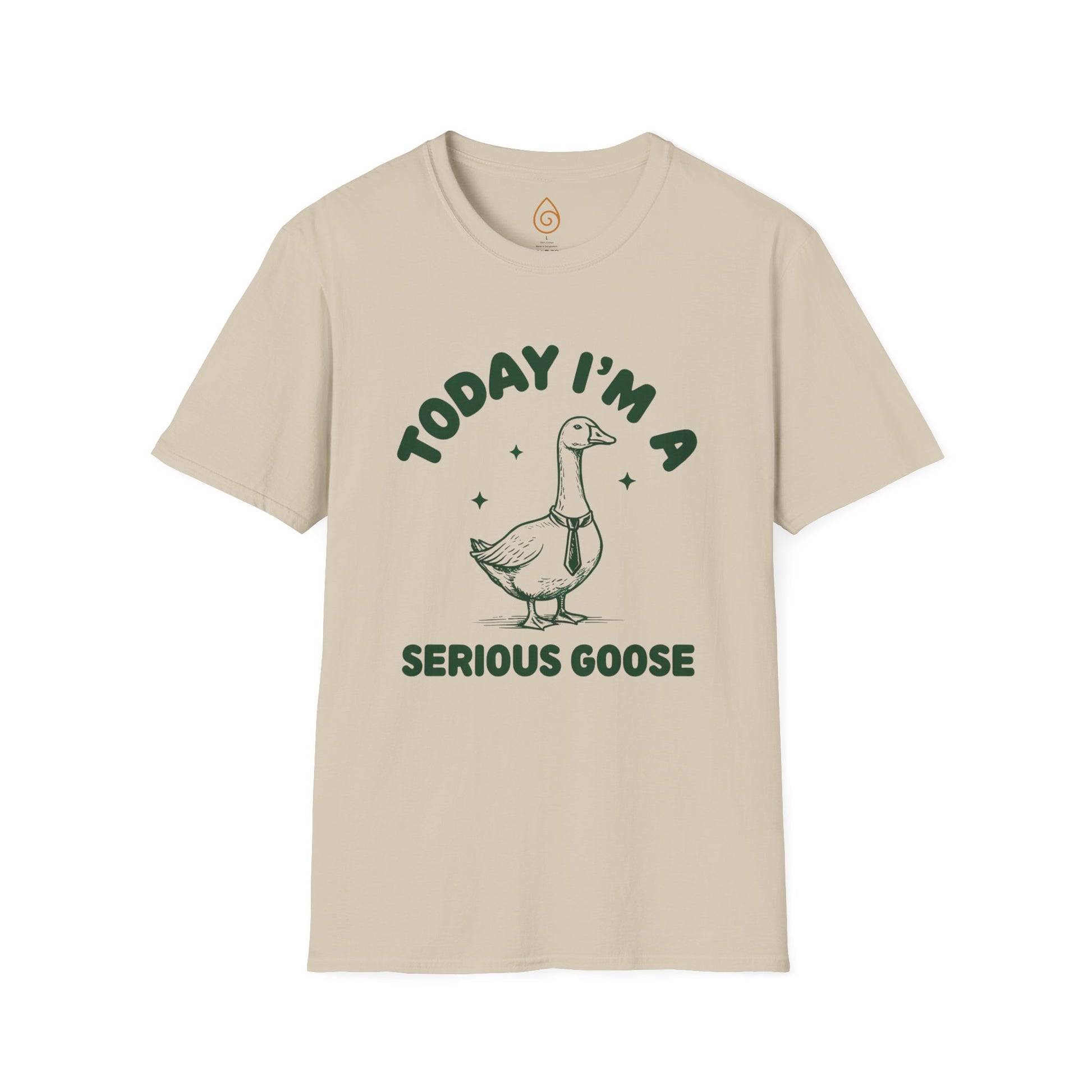 Goose Graphic Unisex T-Shirt - Today I'm a Serious Goose Design