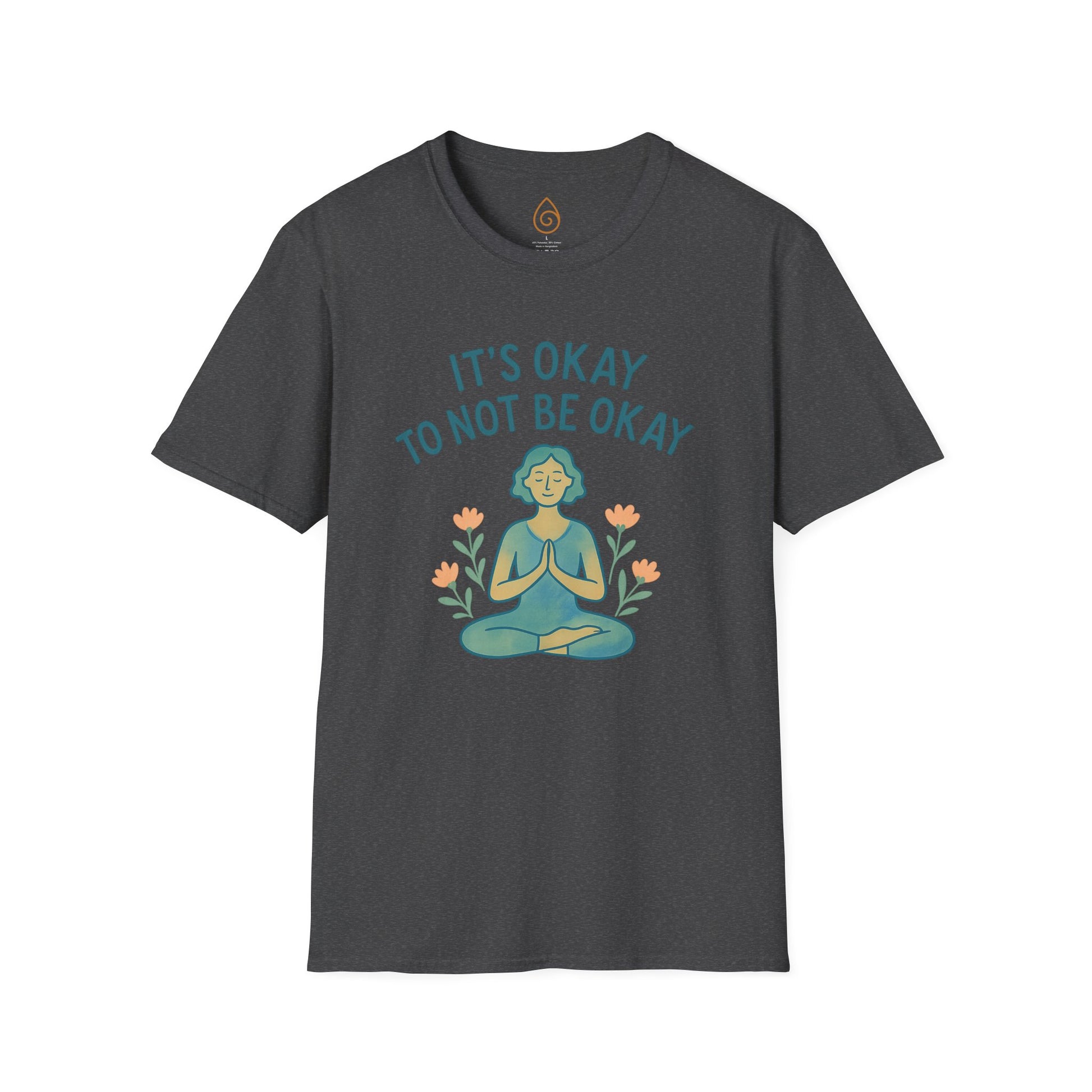 Mindfulness Unisex T-Shirt - It's Okay to Not Be Okay, Relaxation Shirt, Mental Health Awareness Tee, Comfortable Self-Care Apparel, [...]