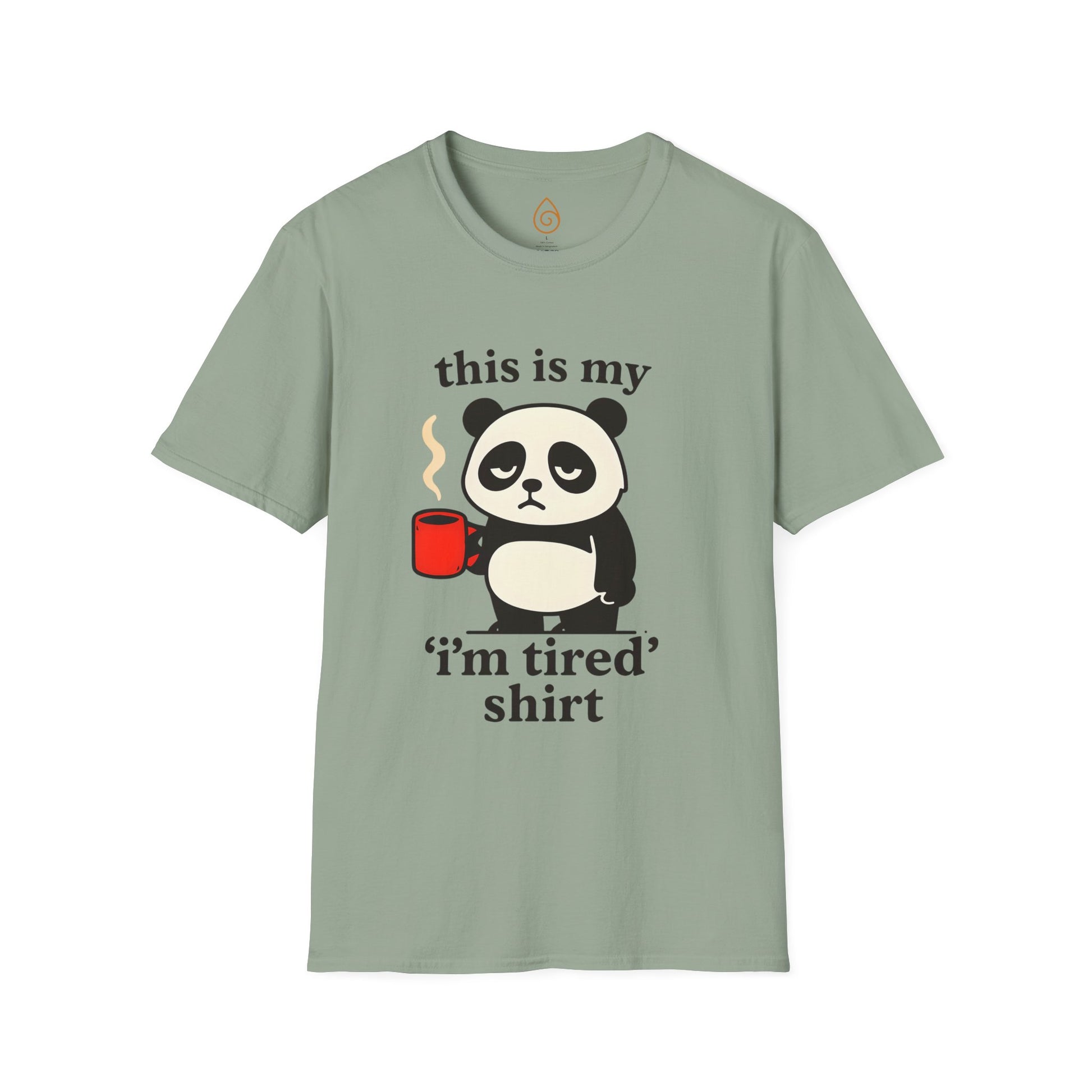 My Tired Shirt with Panda and Coffee Design Softstyle Graphic T-Shirt