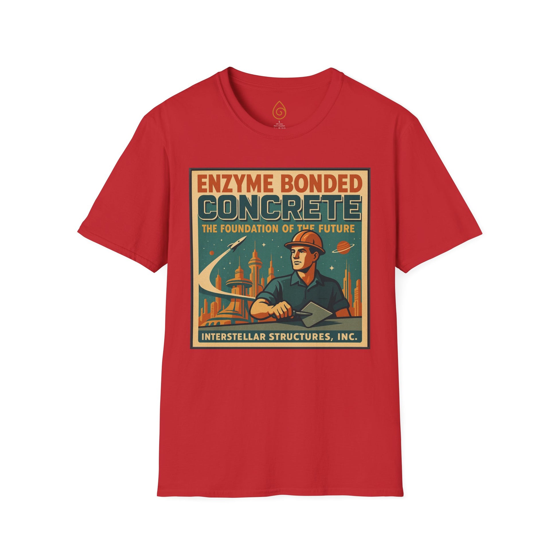 T-Shirt Enzyme Bonded Concrete Print Peter F Hamilton Commonwealth Series