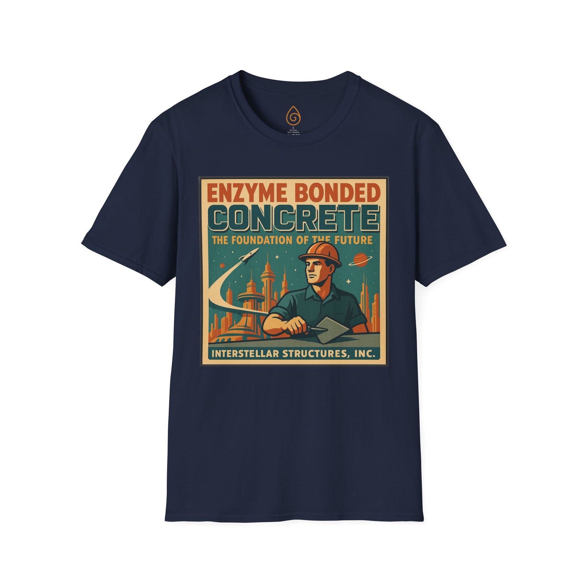 T-Shirt Enzyme Bonded Concrete Print Peter F Hamilton Commonwealth Series