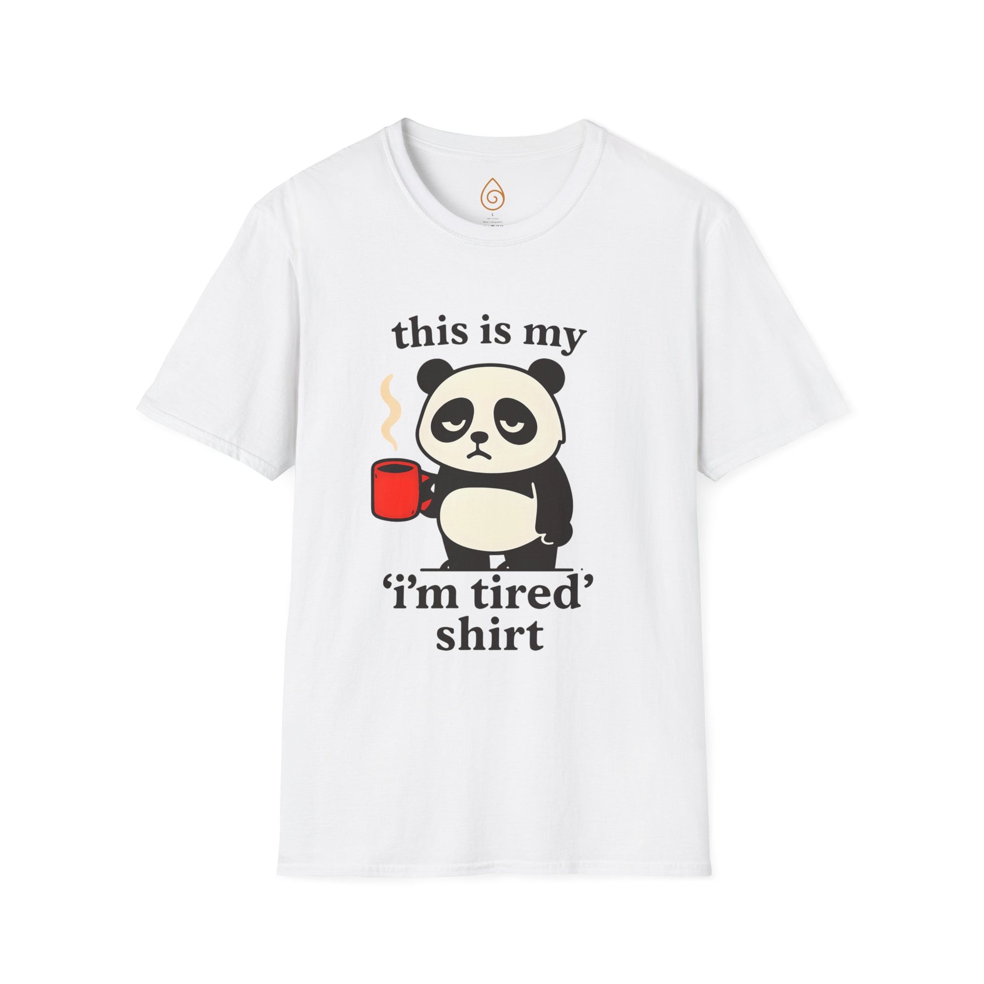 My Tired Shirt with Panda and Coffee Design Softstyle Graphic T-Shirt