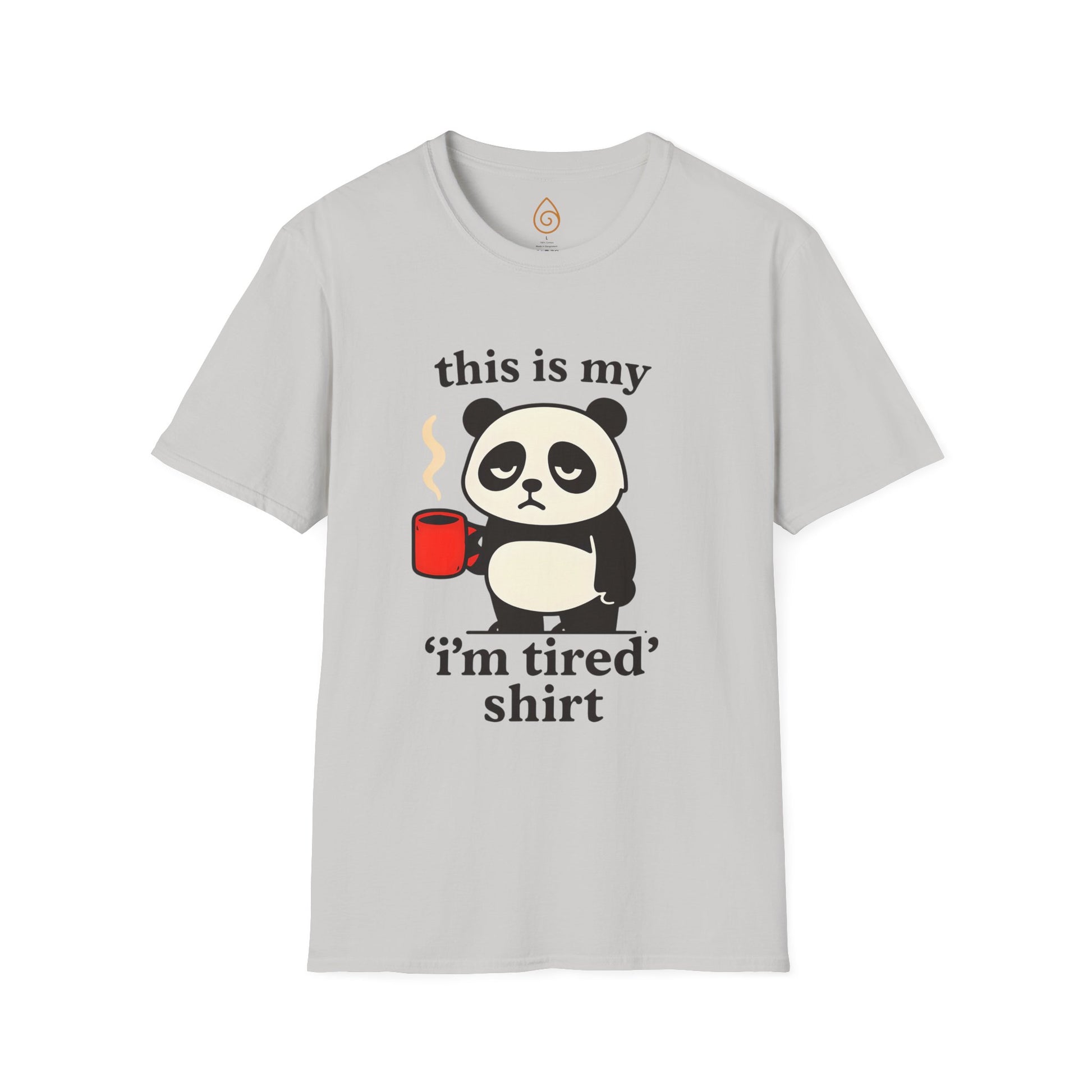My Tired Shirt with Panda and Coffee Design Softstyle Graphic T-Shirt