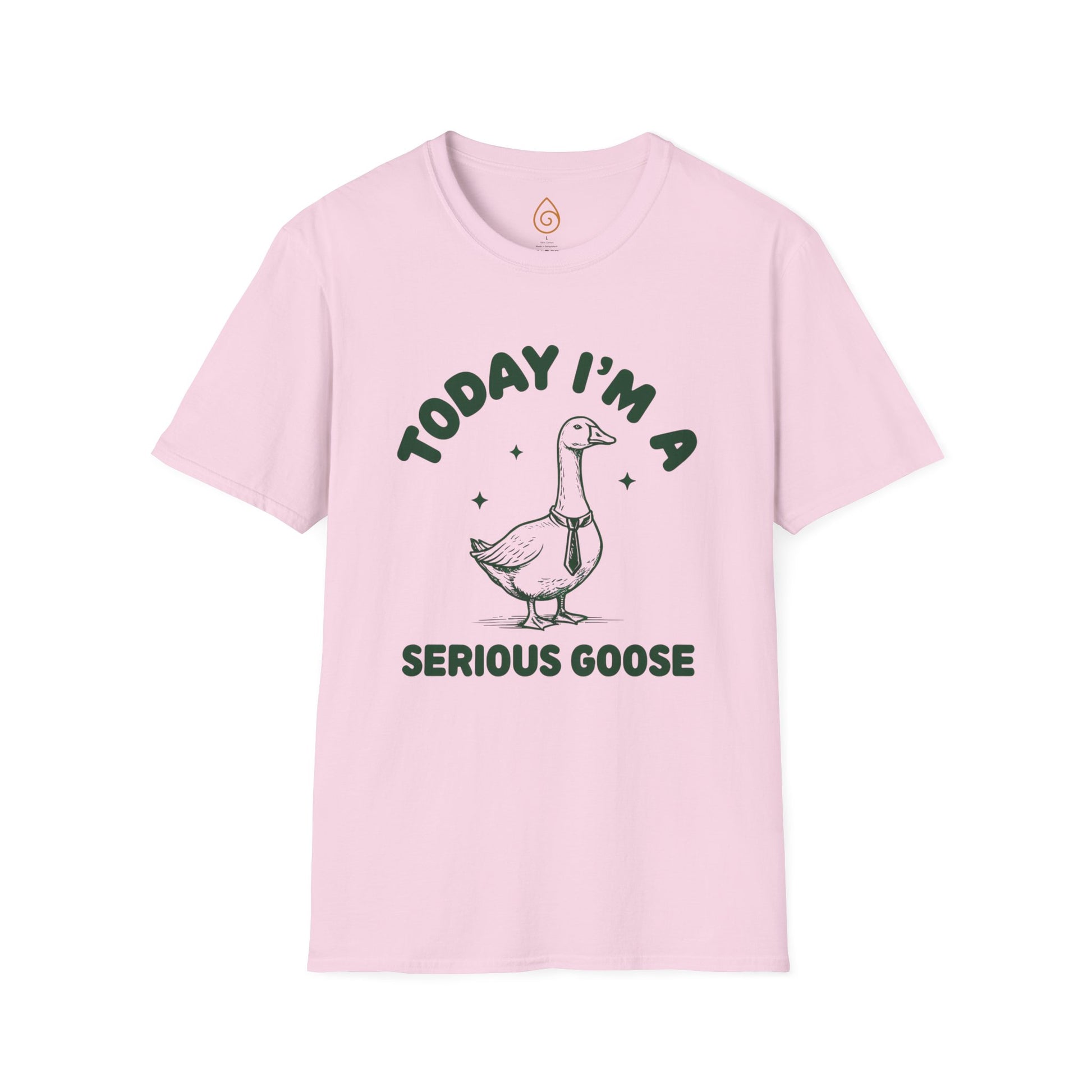 Goose Graphic Unisex T-Shirt - Today I'm a Serious Goose Design