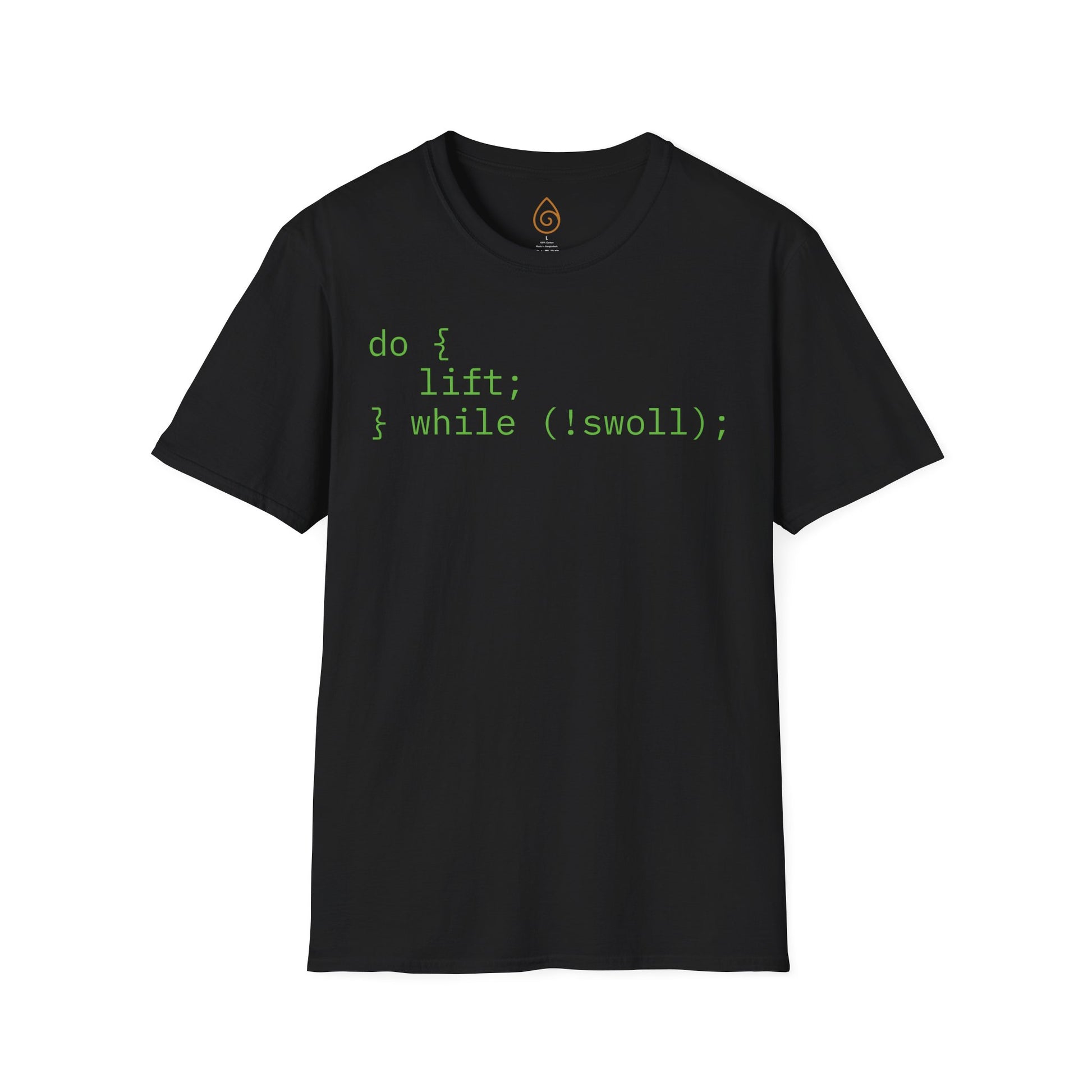 Coding Humor T-Shirt, Programmer Gift, Do Lift While Not Swoll, Funny Tech Shirt, Unisex Geek Tee, Casual Wear