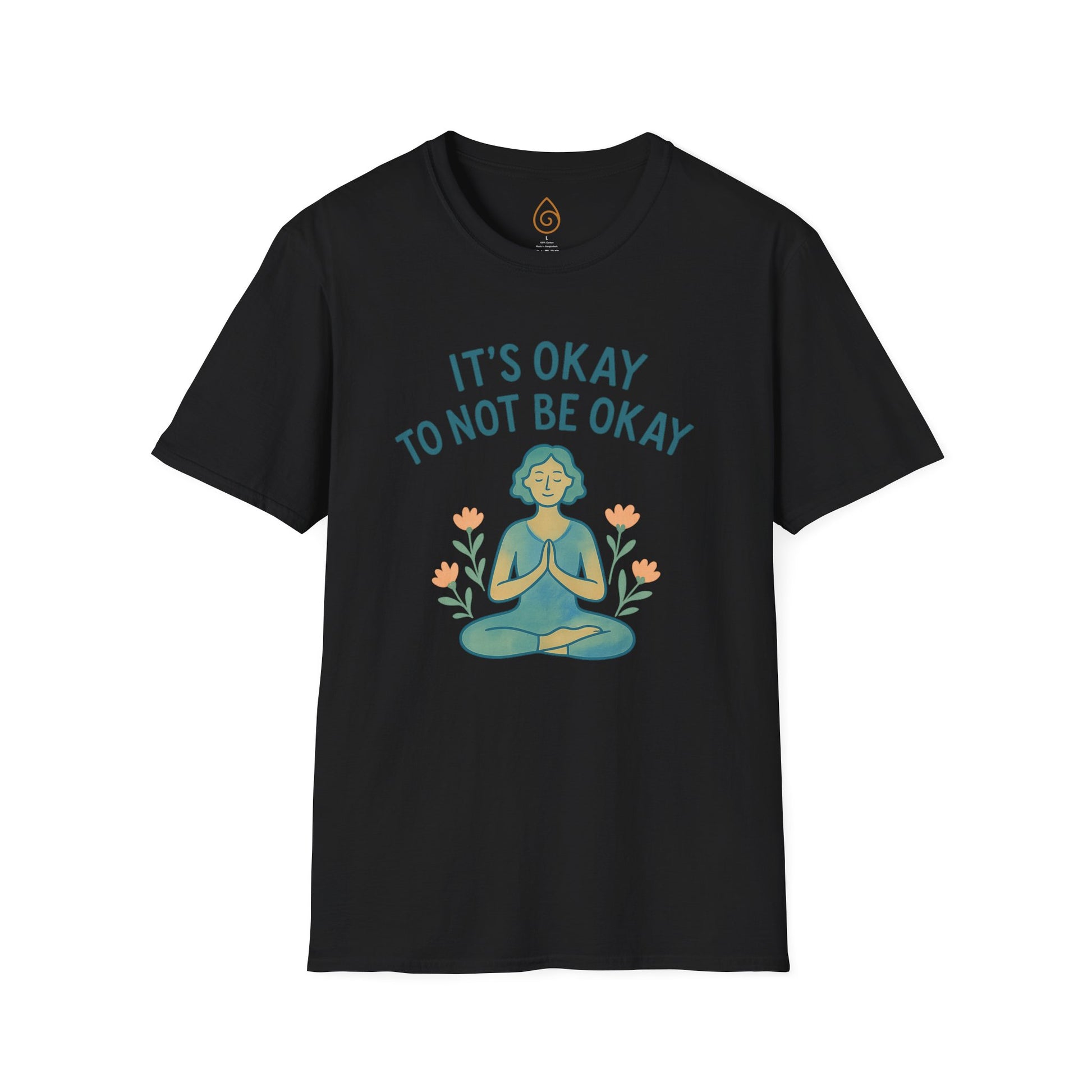 Mindfulness Unisex T-Shirt - It's Okay to Not Be Okay, Relaxation Shirt, Mental Health Awareness Tee, Comfortable Self-Care Apparel, [...]