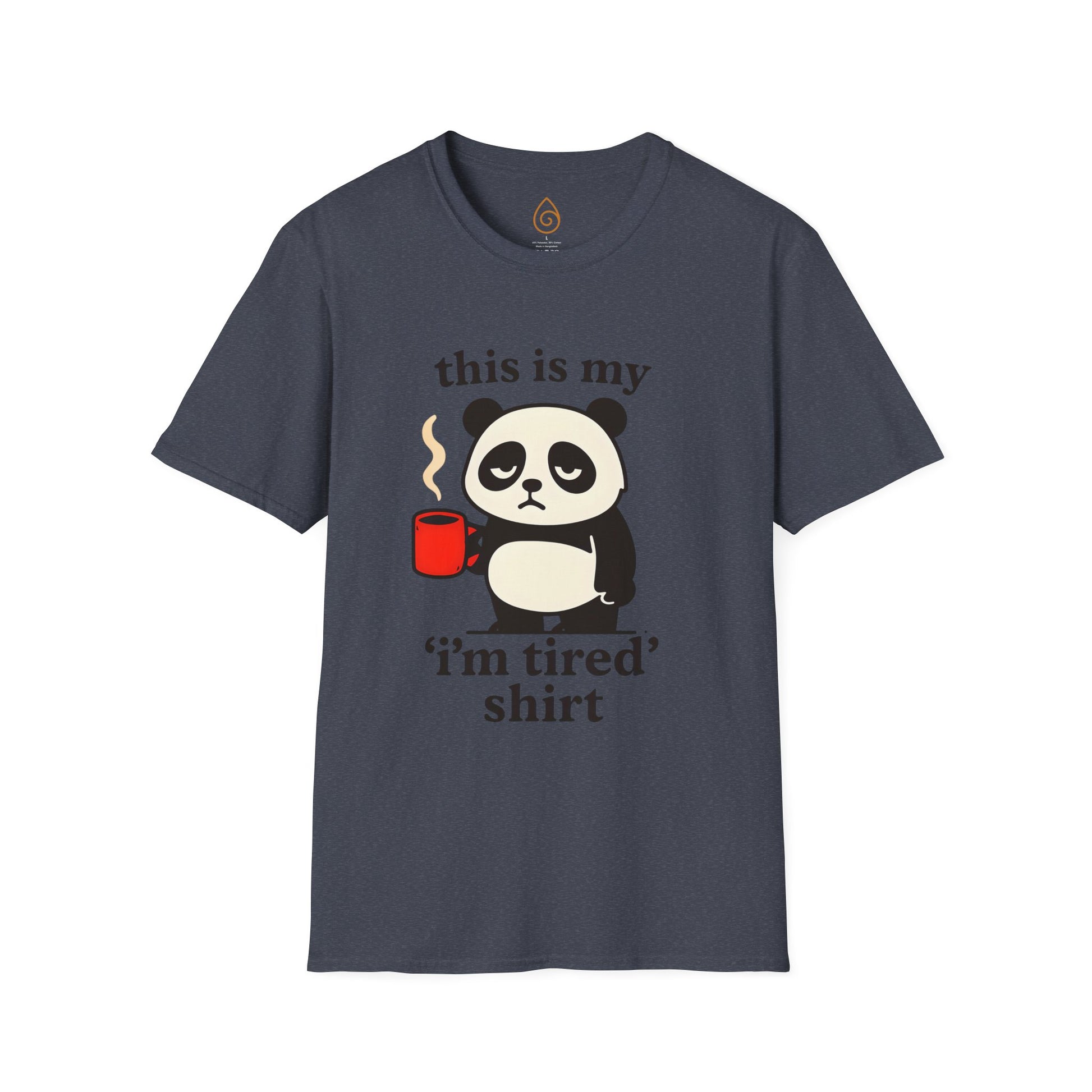 My Tired Shirt with Panda and Coffee Design Softstyle Graphic T-Shirt