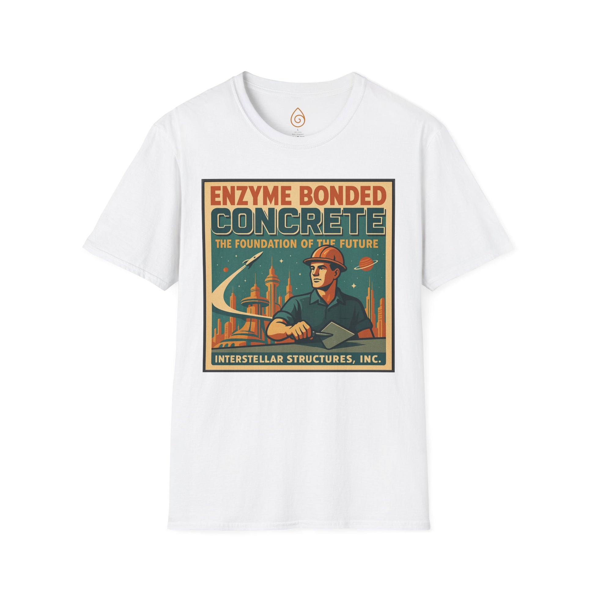 T-Shirt Enzyme Bonded Concrete Print Peter F Hamilton Commonwealth Series