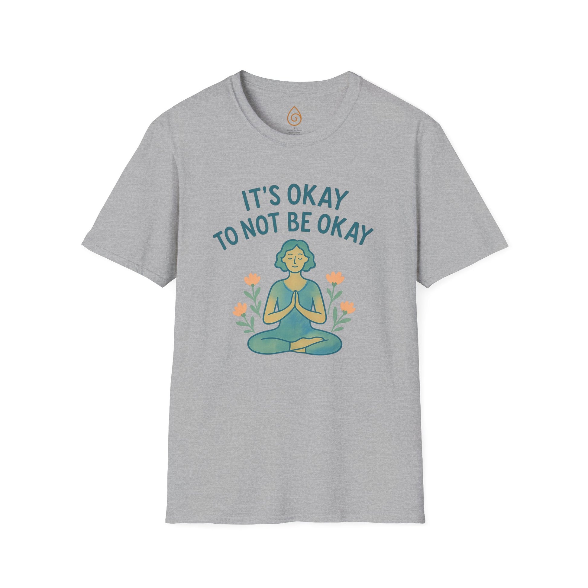 Mindfulness Unisex T-Shirt - It's Okay to Not Be Okay, Relaxation Shirt, Mental Health Awareness Tee, Comfortable Self-Care Apparel, [...]