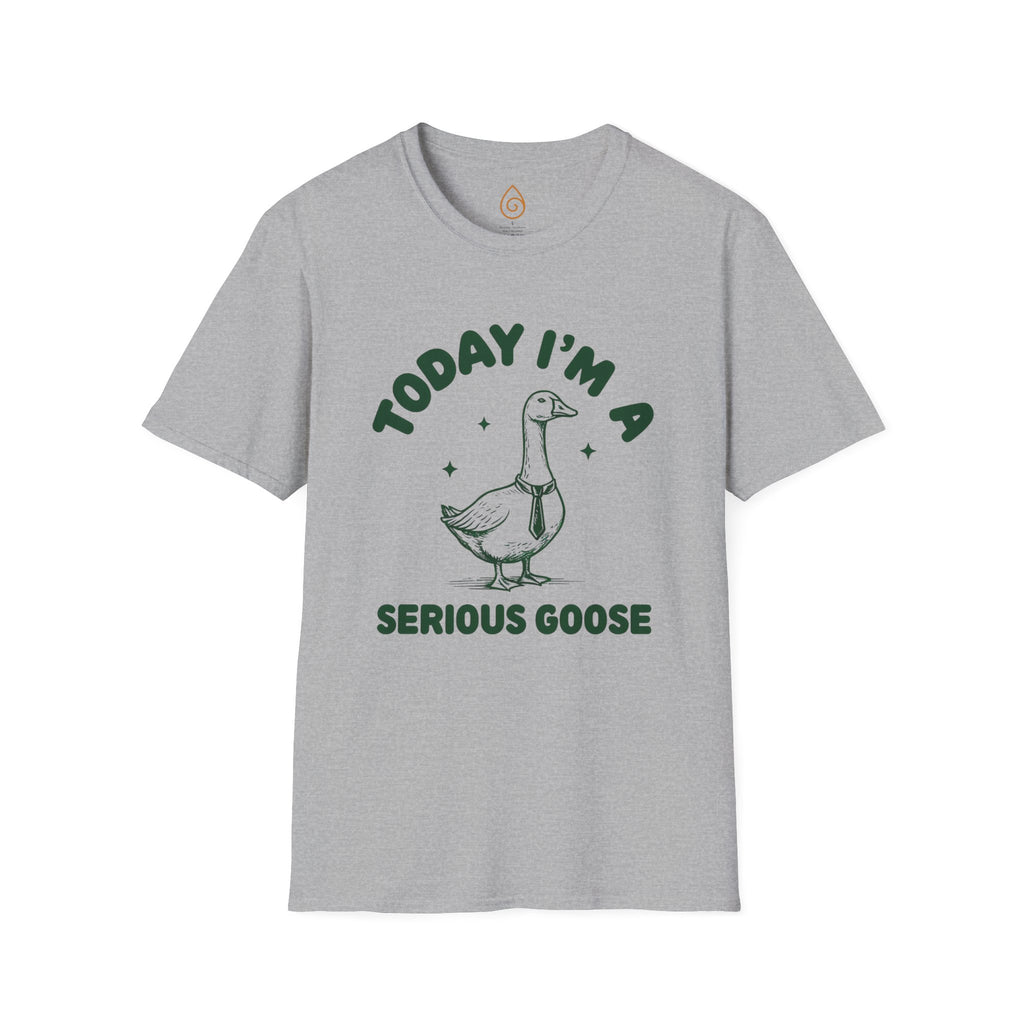 Goose Graphic Unisex T-Shirt - Today I'm a Serious Goose Design