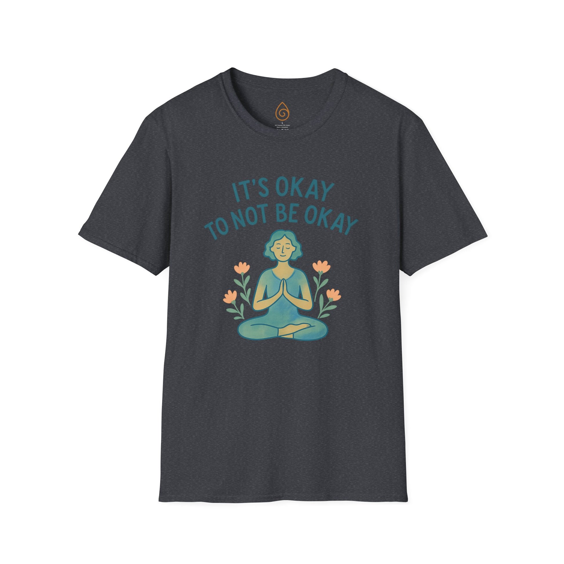 Mindfulness Unisex T-Shirt - It's Okay to Not Be Okay, Relaxation Shirt, Mental Health Awareness Tee, Comfortable Self-Care Apparel, [...]