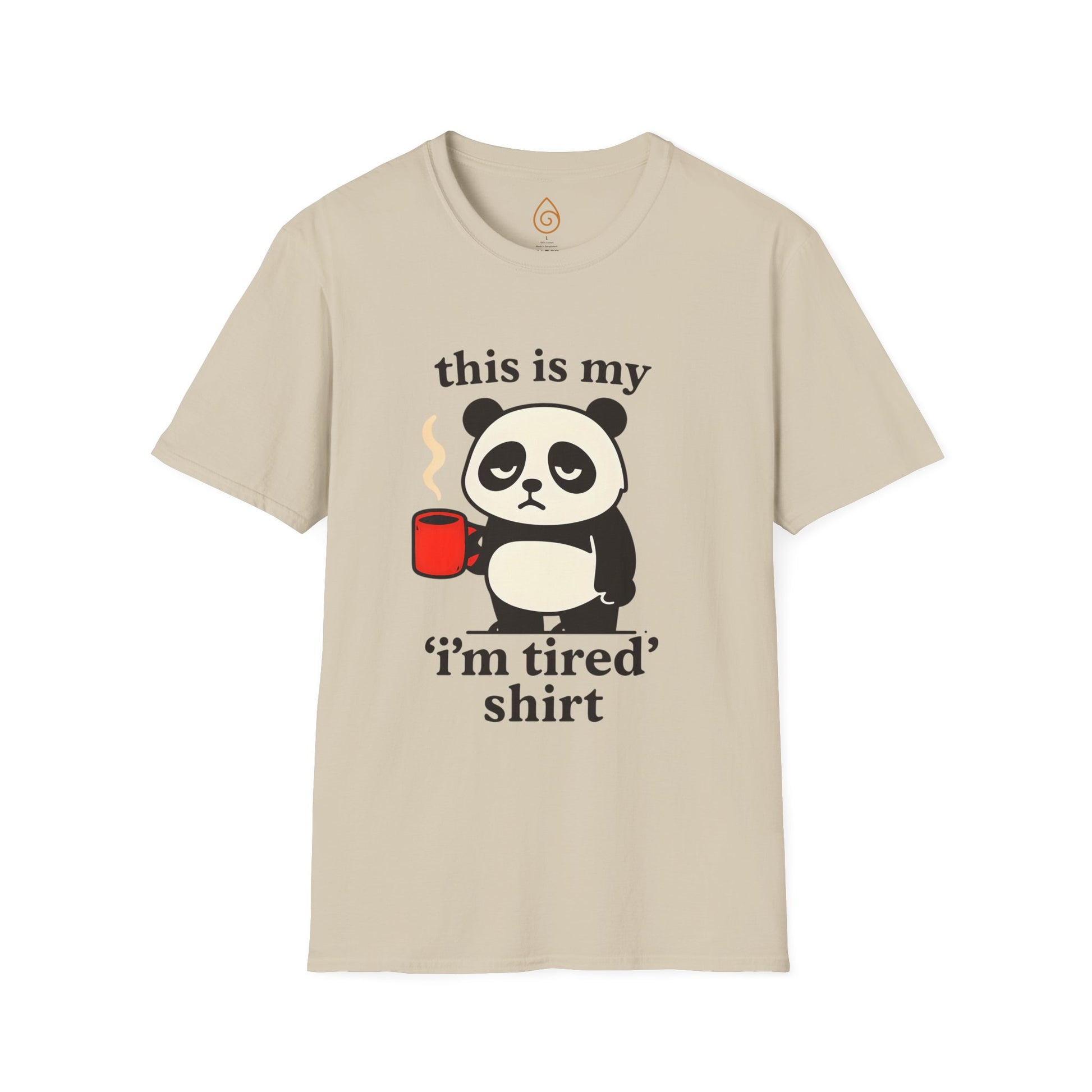 My Tired Shirt with Panda and Coffee Design Softstyle Graphic T-Shirt