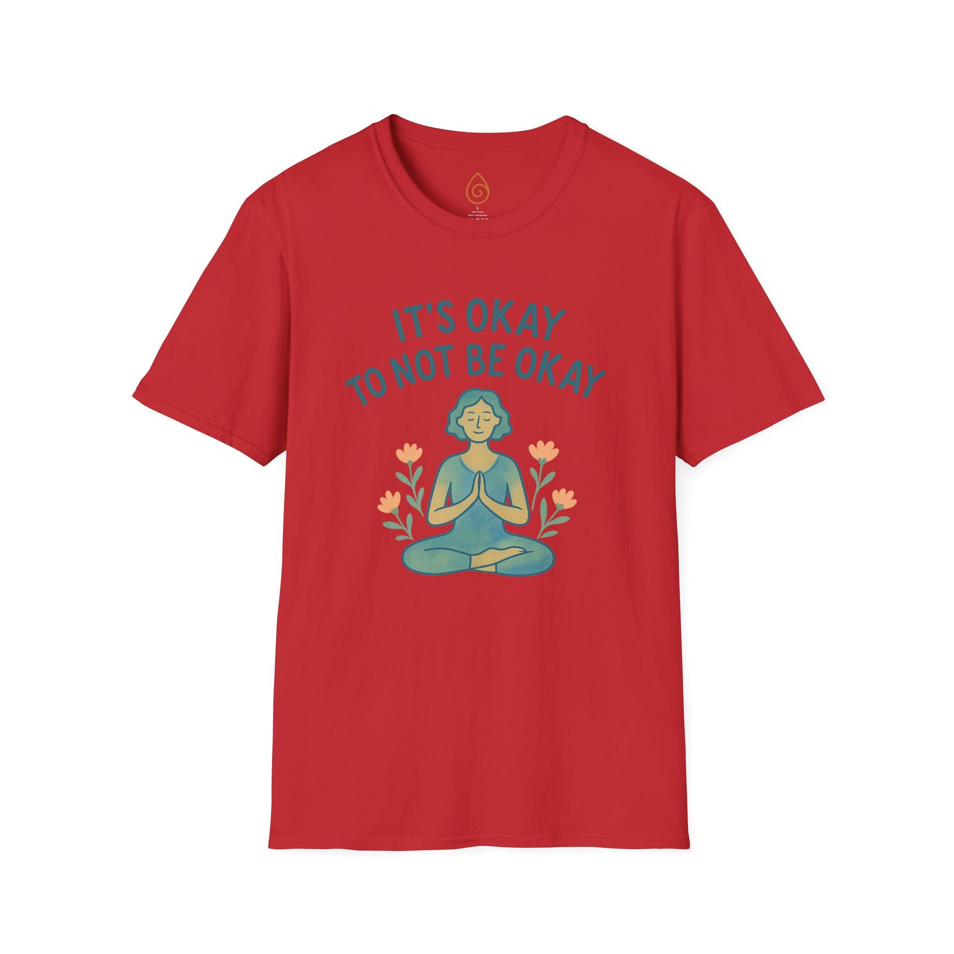 Mindfulness Unisex T-Shirt - It's Okay to Not Be Okay, Relaxation Shirt, Mental Health Awareness Tee, Comfortable Self-Care Apparel, [...]
