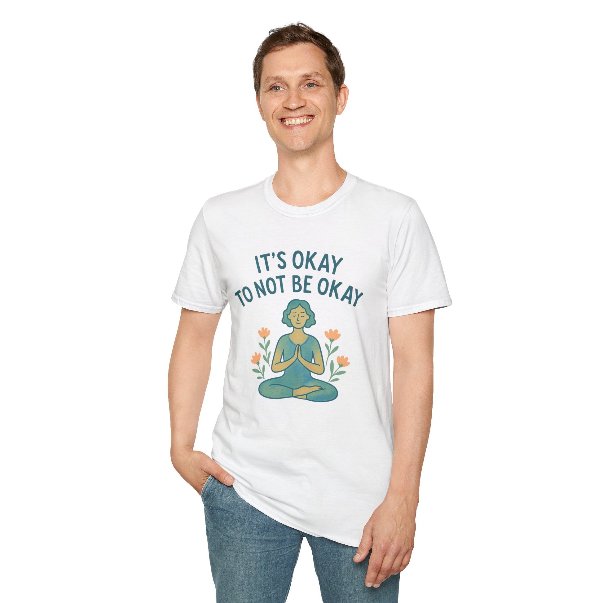 Mindfulness Unisex T-Shirt - It's Okay to Not Be Okay, Relaxation Shirt, Mental Health Awareness Tee, Comfortable Self-Care Apparel, [...]