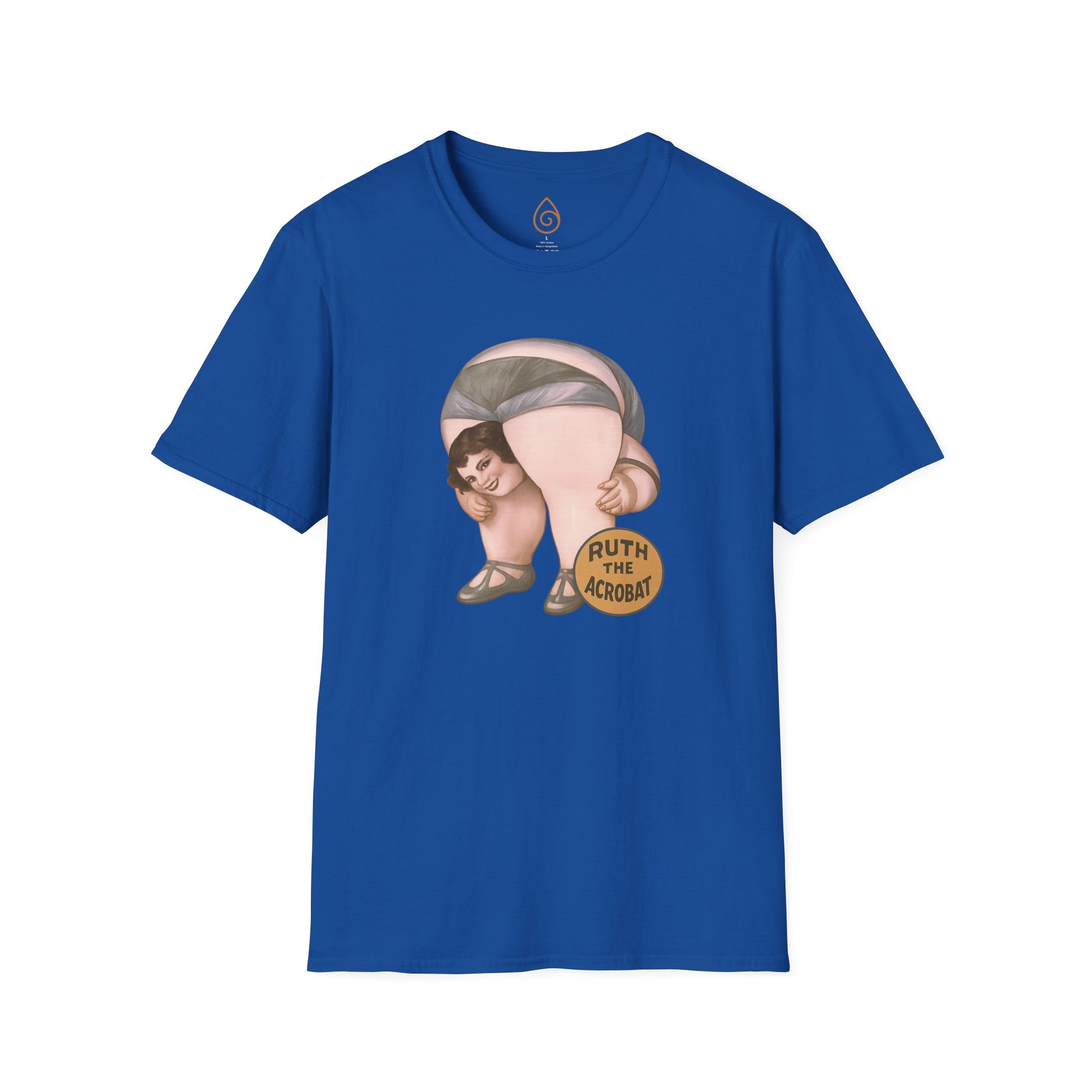 Whimsical Acrobat T-Shirt, Funny Graphic Tee, Gift for Gym Lovers, Softstyle Unisex Apparel, Casual Wear, Perfect for Birthdays