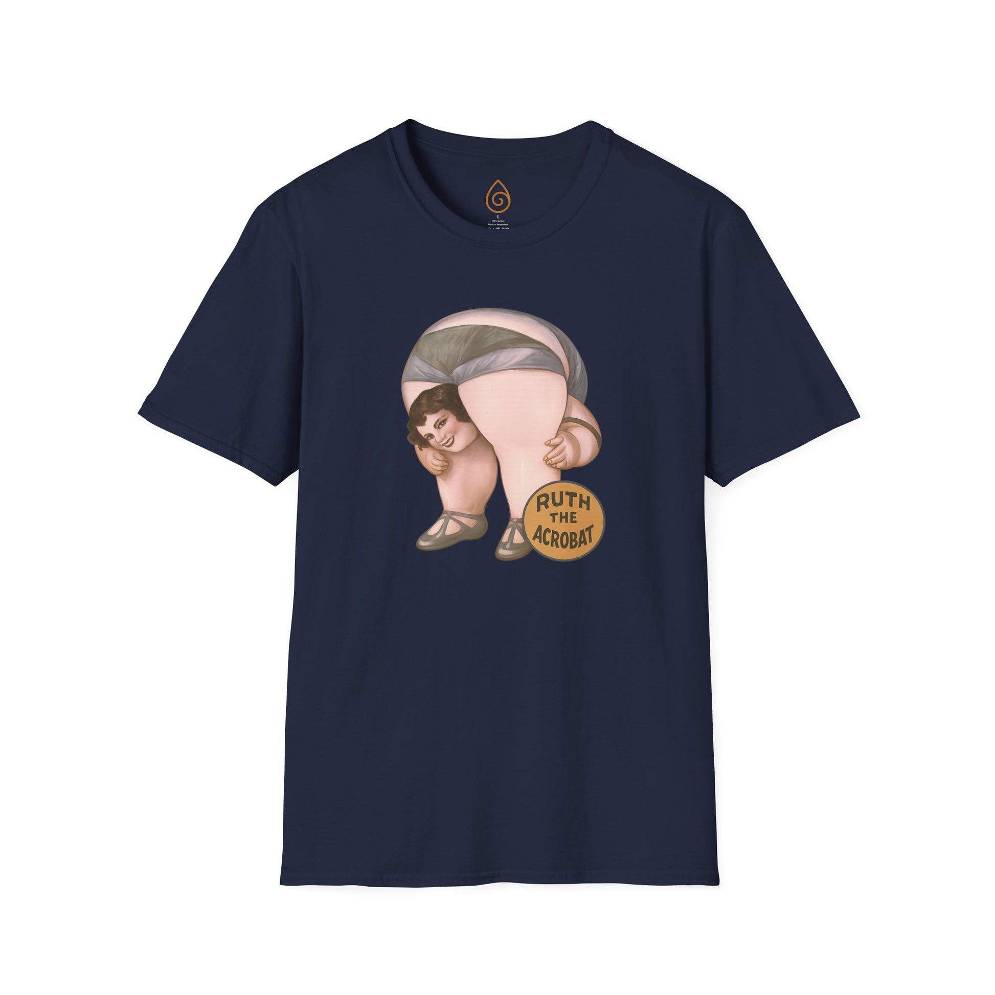 Whimsical Acrobat T-Shirt, Funny Graphic Tee, Gift for Gym Lovers, Softstyle Unisex Apparel, Casual Wear, Perfect for Birthdays