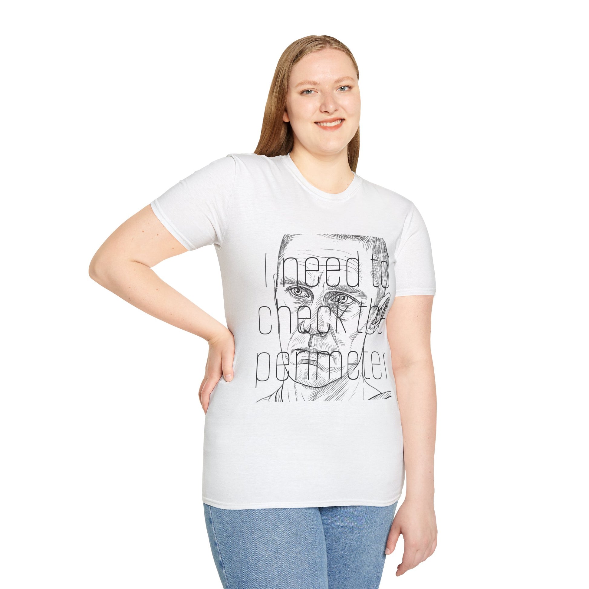 I Need to Check the Perimeter T-Shirt | Funny Quote Tee, Casual Gift, Unisex Graphic Shirt, Unique Humor Top, Everyday Wear