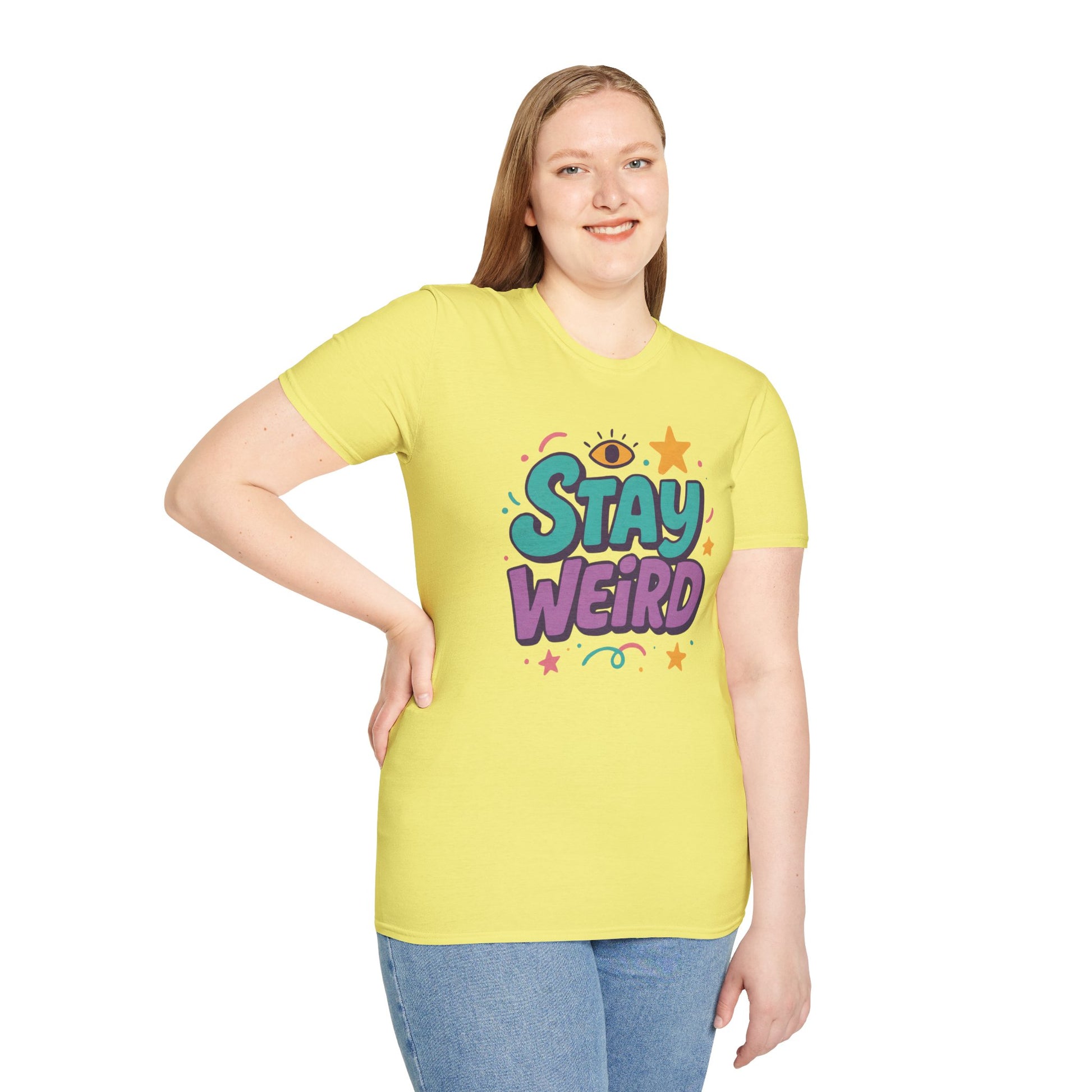 Stay Weird Unisex T-Shirt, Graphic Tee, Funny Tee, Quote Shirt, Hipster Shirt, Cool Shirt