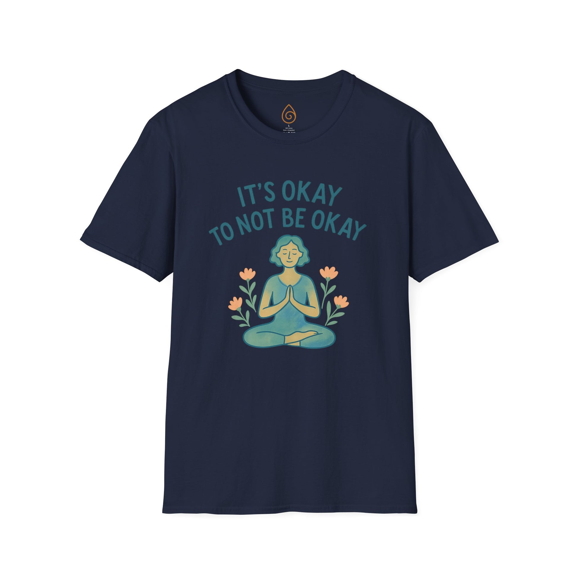 Mindfulness Unisex T-Shirt - It's Okay to Not Be Okay, Relaxation Shirt, Mental Health Awareness Tee, Comfortable Self-Care Apparel, [...]