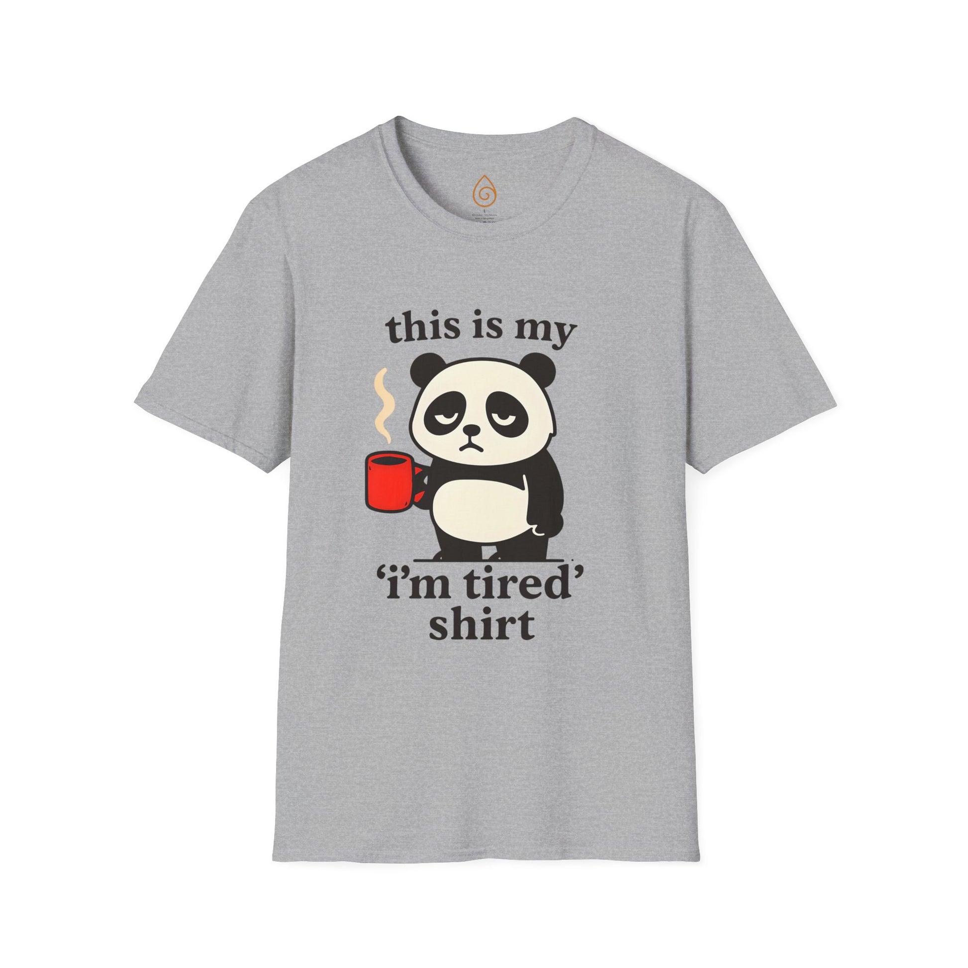 My Tired Shirt with Panda and Coffee Design Softstyle Graphic T-Shirt
