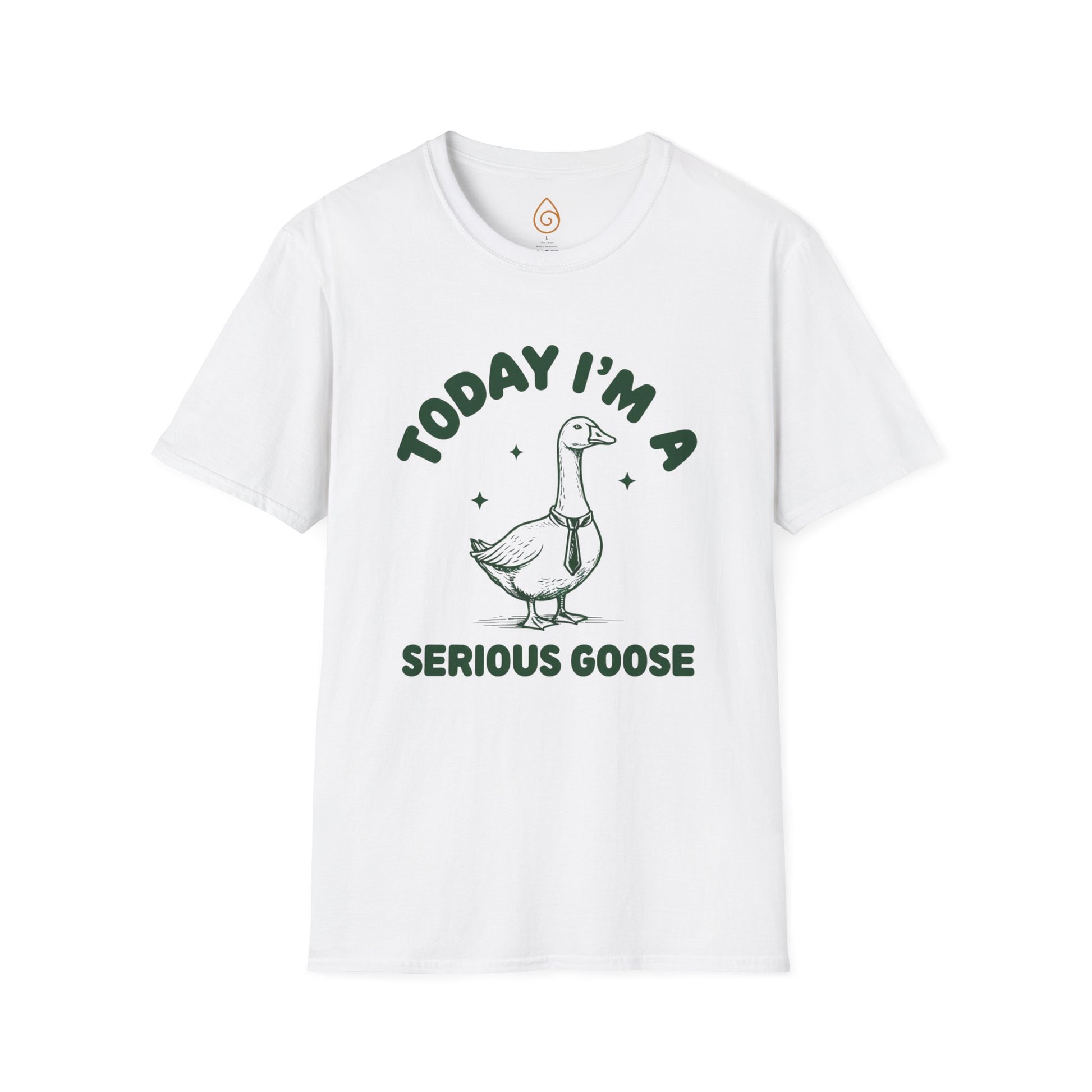 Goose Graphic Unisex T-Shirt - Today I'm a Serious Goose Design