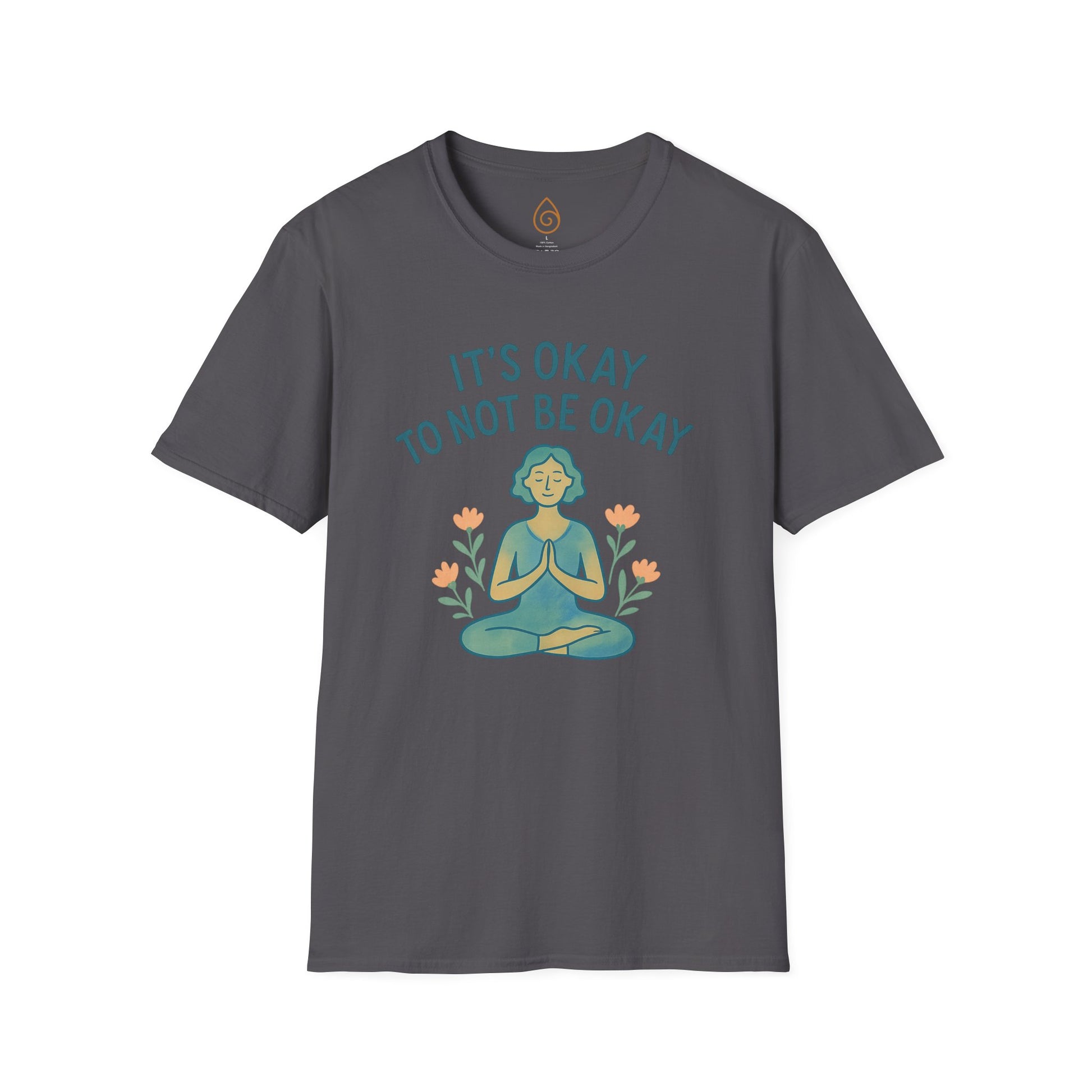 Mindfulness Unisex T-Shirt - It's Okay to Not Be Okay, Relaxation Shirt, Mental Health Awareness Tee, Comfortable Self-Care Apparel, [...]